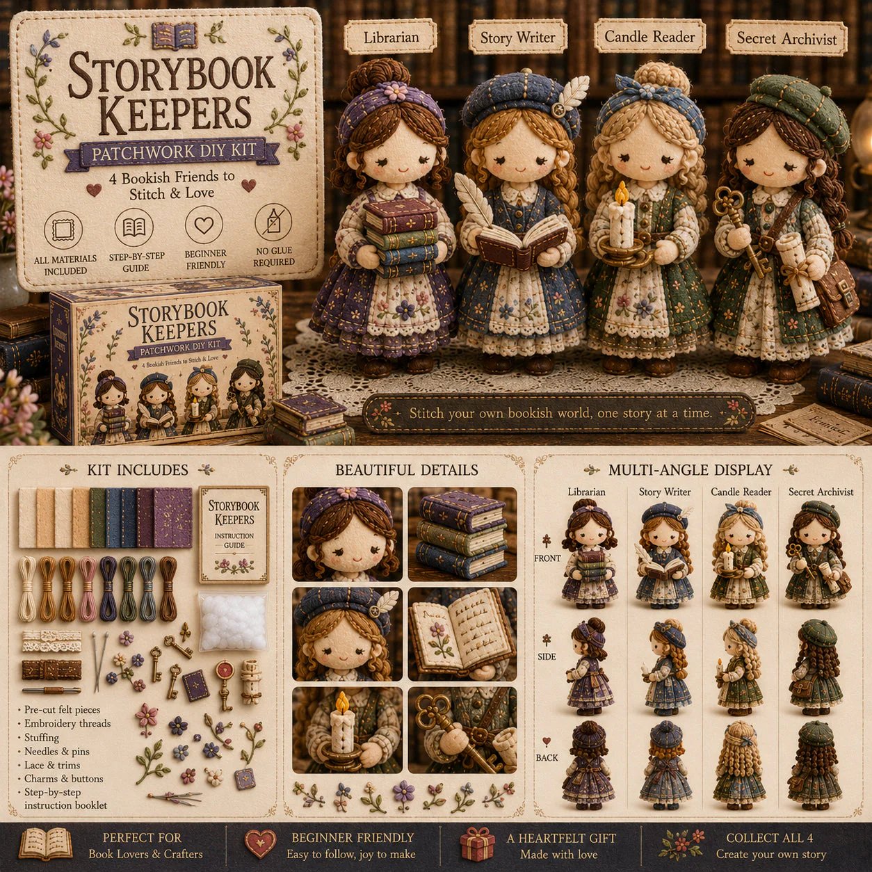 🎁Hot Sales-49% OFF🧵 Tiny Worlds Collection – Patchwork DIY Kit Series