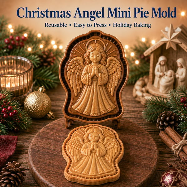 🔥🎁KAUFE 1, ERHALTE 1 GRATIS🔥✝️ Mini‑Weihnachts‑Pasteten‑Formen mit Glaubens‑ & Jesus‑Christus‑Motiven | Wiederverwendbare geprägte Formen für detailreiche Pasteten mit Gebetstexten, perfekt als Weihnachtsgeschenk🥧✨