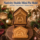 🔥🎁KAUFE 1, ERHALTE 1 GRATIS🔥✝️ Mini‑Weihnachts‑Pasteten‑Formen mit Glaubens‑ & Jesus‑Christus‑Motiven | Wiederverwendbare geprägte Formen für detailreiche Pasteten mit Gebetstexten, perfekt als Weihnachtsgeschenk🥧✨