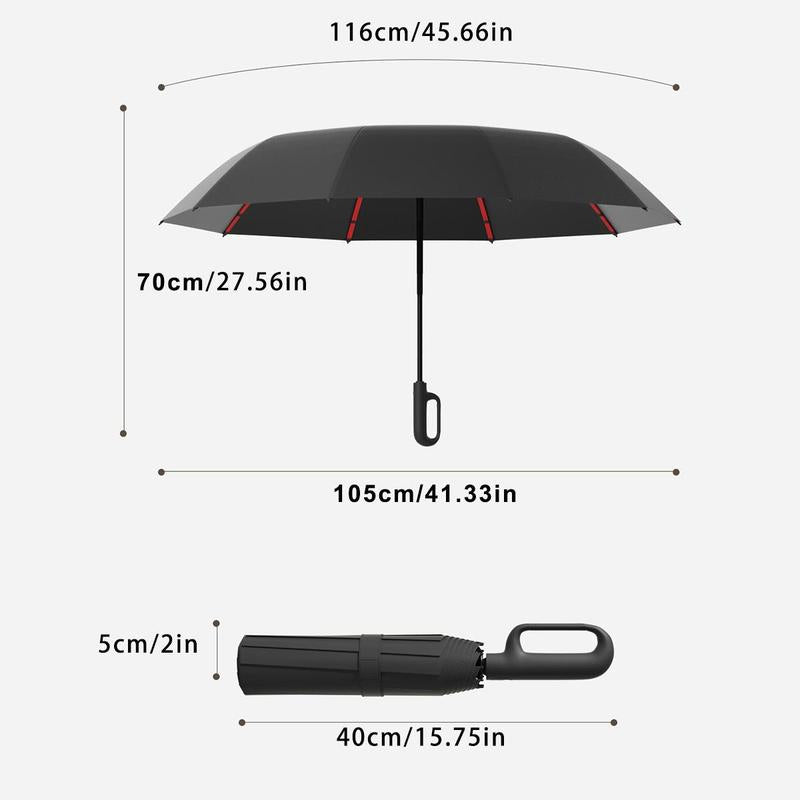 🔥🎁 2+1 GRATIS!! 50K+ verkauft! ☔Automatischer Faltregenschirm, wind‑ und wasserdicht, kompakt mit Schlaufenverschluss für den täglichen Gebrauch