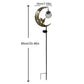 🥳50 % Rabatt!!🌙✨ Solar-Gartenstecklampe mit Kolibri- und Mondmotiv