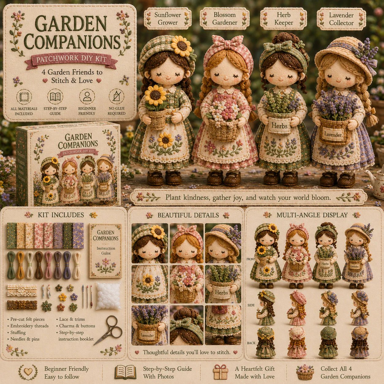 🎁Hot Sales-49% OFF🧵 Tiny Worlds Collection – Patchwork DIY Kit Series