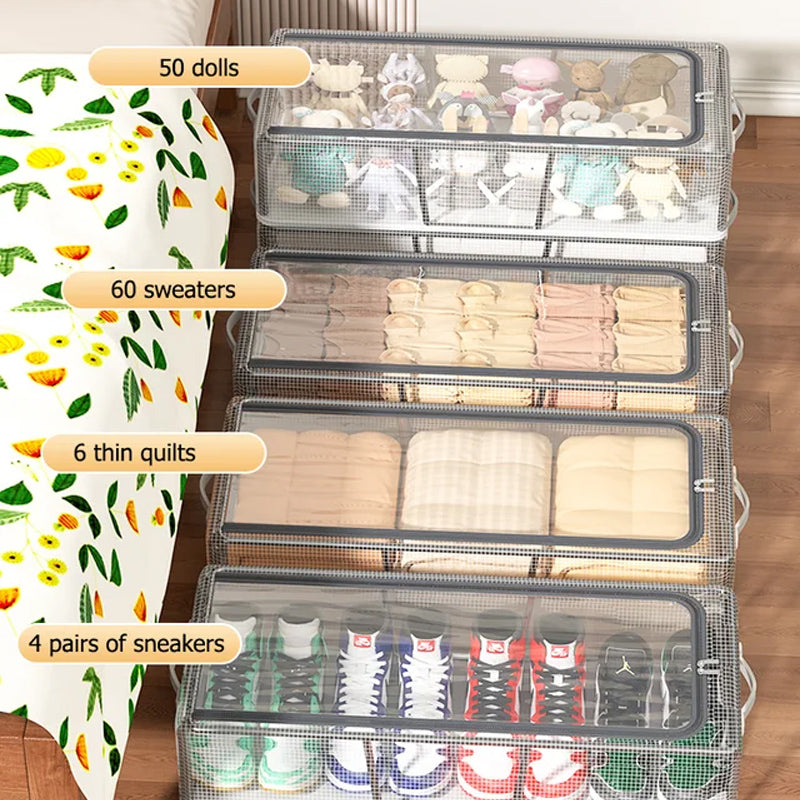📦✨PVC‑Schuhaufbewahrungsbox, wasserdicht & faltbar‑platzsparender Organizer für Schränke
