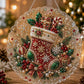 🎁🎄 DIY Weihnachts-Perlen-Diamantmalerei-Anhänger Bastelset | Farbechte, abriebfeste Perlen – handgefertigte Festdekoration zum Aufhängen 🎅💎