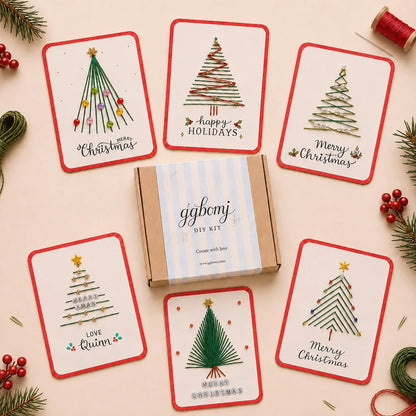 🎄 Fröhliches und strahlendes Weihnachts-Bastelset (6-teilig)