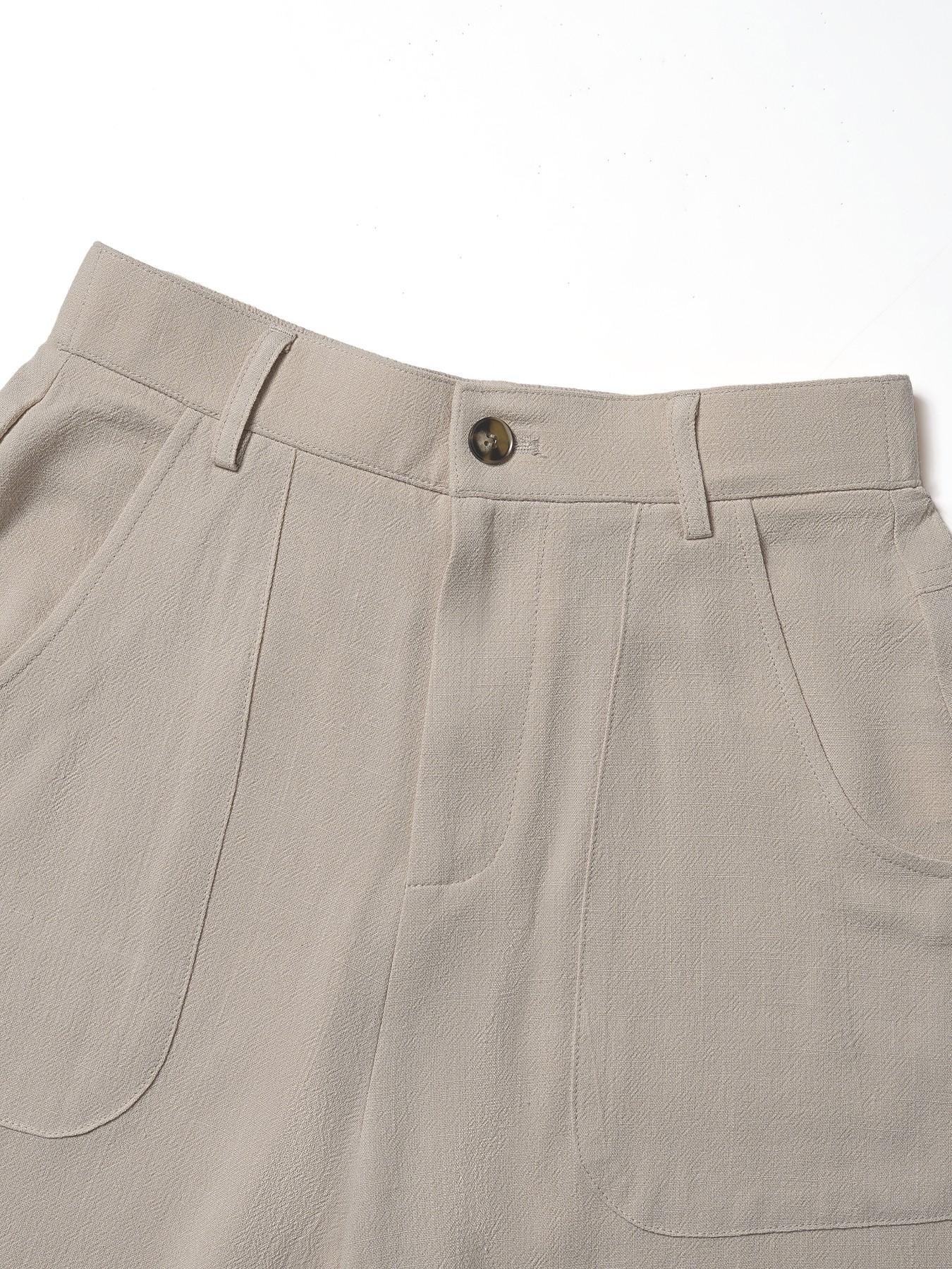 🔥🔥 2026 NEU 🥳☀️ Lässige Damen Loungehose aus Baumwoll-Leinen-Mix 👖 Fließend, gerades Bein & hoher Bund – perfekt für Sommer & Alltag 🌸