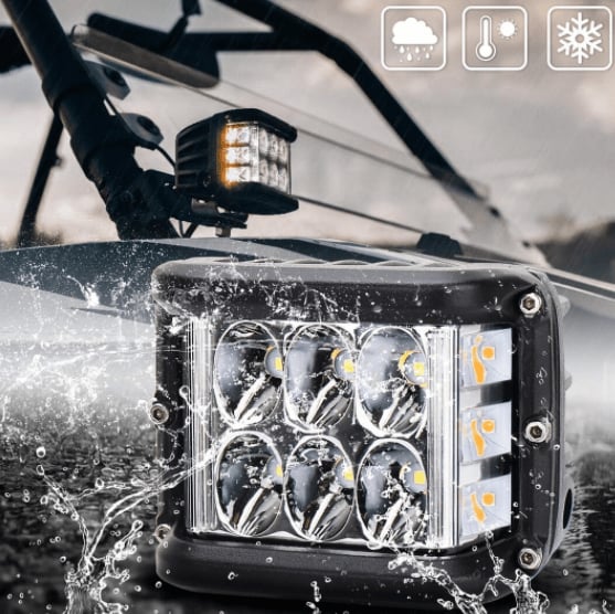 🔥 50% RABATT Dual Side Shooter Dual Color Strobe –  🚗Zweifarbig, Superhell & Sicher! 🚦 Für Autos, LKWs & Motorräder ⚡