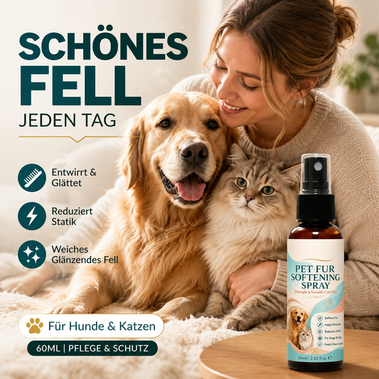 🔥50% RABATT!🐾Sanftes Entwirrungsspray gegen verknotetes Fell und statische Aufladung bei Hunden und Katzen🐱🐶