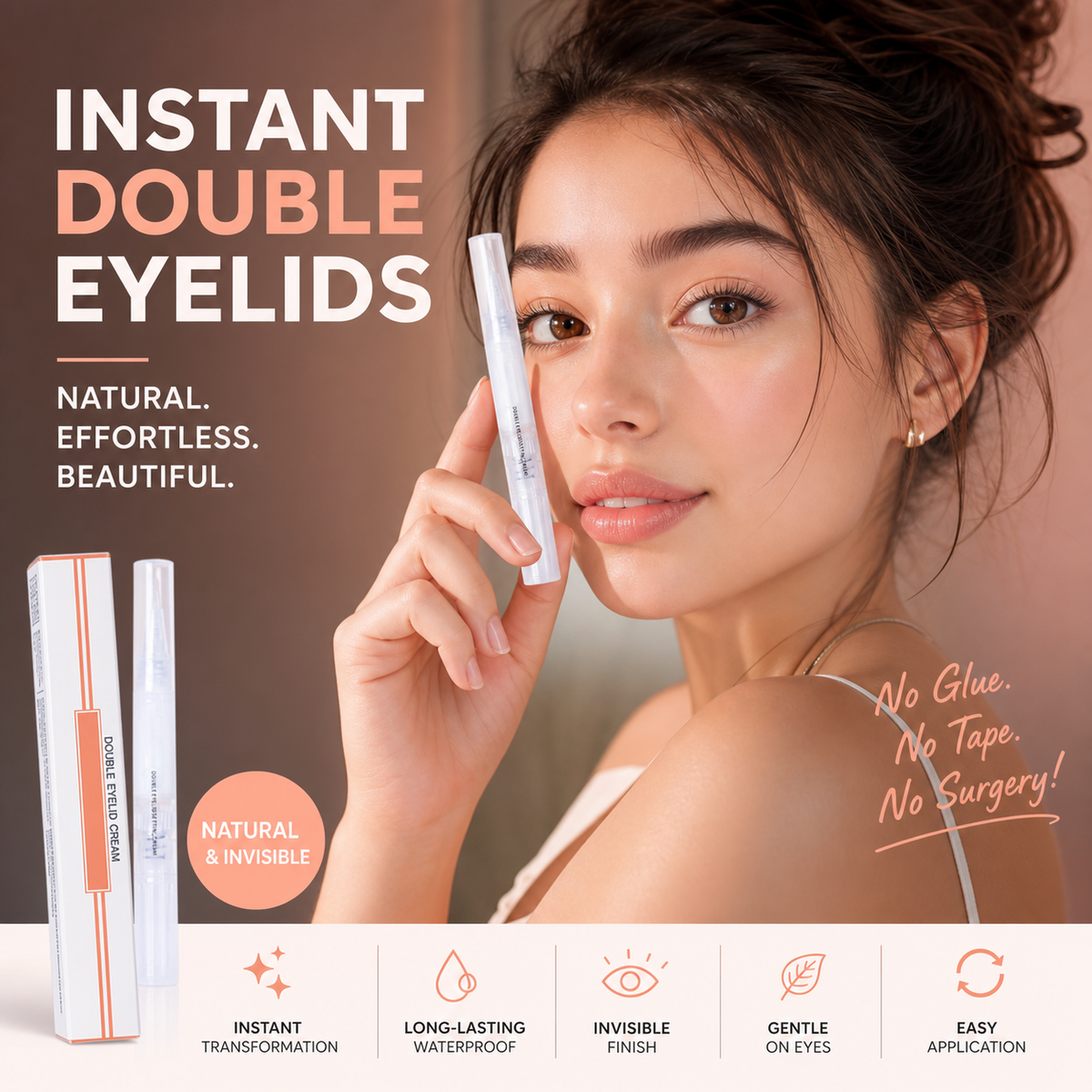👁️ JETZT 50 % RABATT! Unsichtbarer Doppelfalten-Eyeliner-Stift – für ein natürliches und unsichtbares Finish, 24 Stunden Haltbarkeit und eine sanfte Formel – perfekt für einen natürlichen Doppelfalten-Look ✨