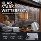 📢📢50 % Rabatt!! 🛡️🌧️Hochwertige, wetterfeste, transparente Planen (14 Mil)