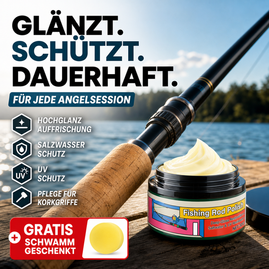 🔥🎣 Angelruten-Poliermittel – schützt vor Salzkorrosion, glättet die Oberfläche & verlängert die Lebensdauer der Angelrute ⏱️