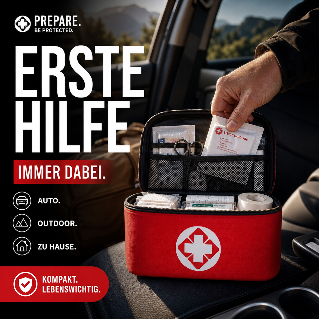 🔥Heißer Sale 50% RABATT🔥 26-teiliges tragbares Erste-Hilfe-Set – für Zuhause, Auto, Reisen & Camping, kompakt 🏥