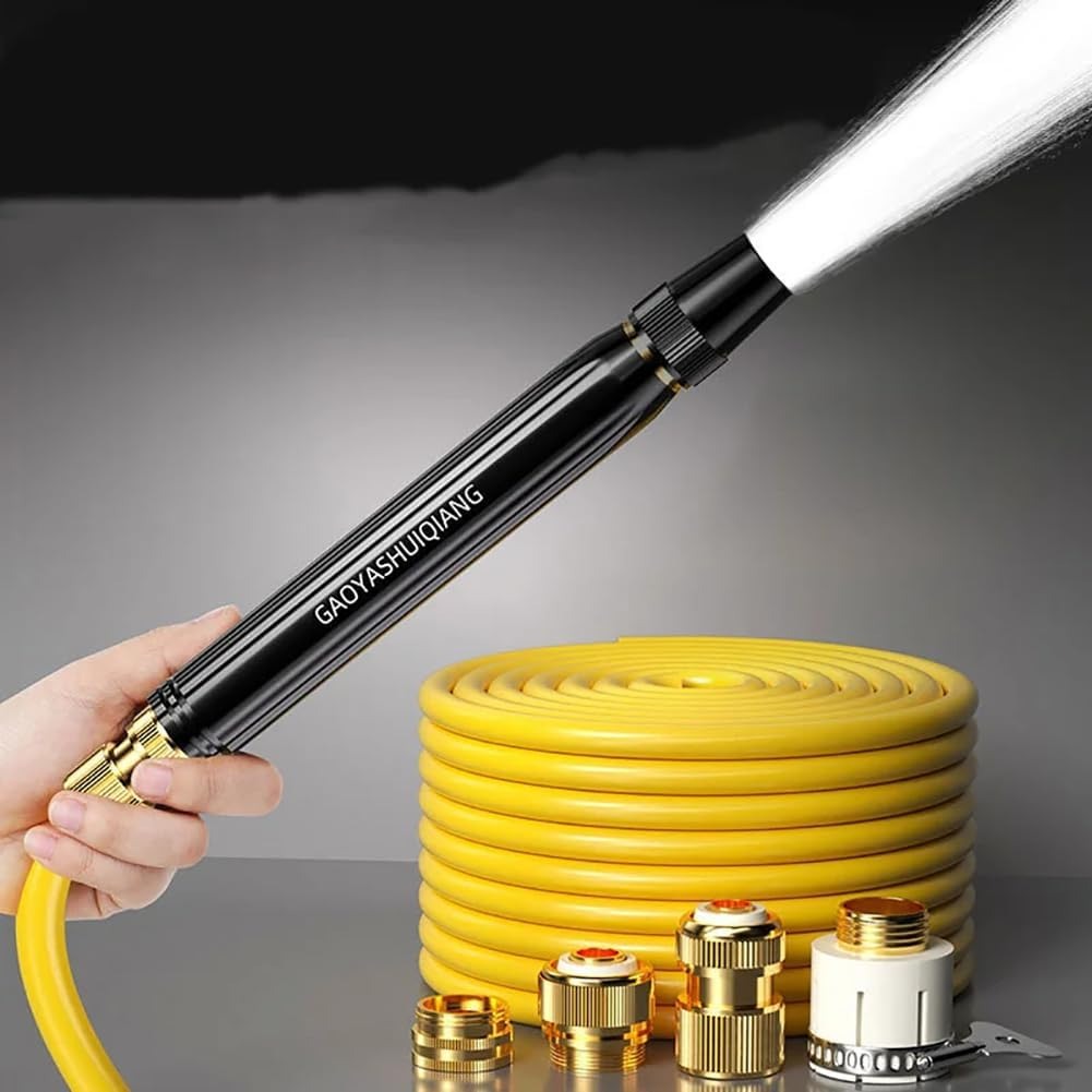 🏆NUR HEUTE IM ANGEBOT:  Nur 9,99 €!! 🔥Hochdruck-Autowaschpistole für Zuhause mit Boosterdüse und Schlauch – ein Muss zum Bewässern von Pflanzen und Gemüse sowie zum Autowaschen.👍💦
