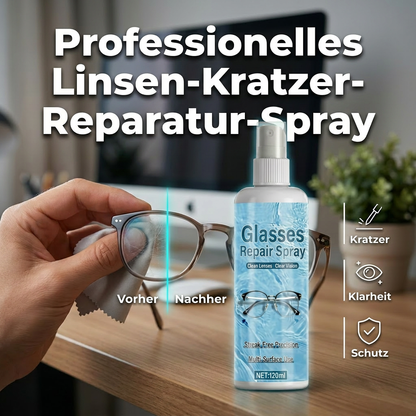 🔥🎁 2+1 GRATIS!!🥳 💞 ab 6,59 € pro Stück ⚡👓Professionelles Spray zur Reparatur von Kratzern auf Objektiven