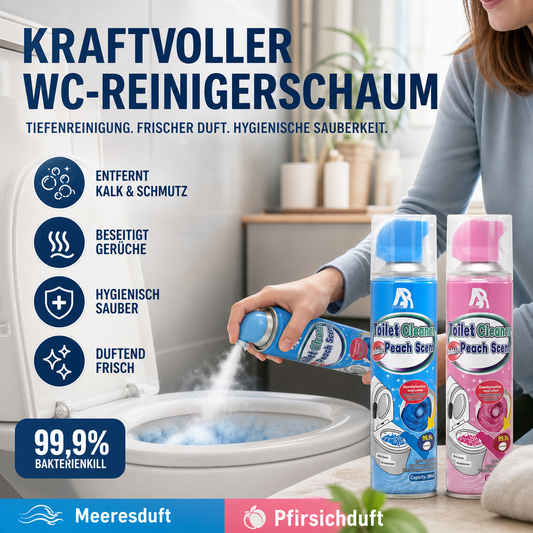 ⏳💥 Nur noch 3 Stunden – 2+1 GRATIS!! 🔥✨ 50 % RABATT! Aufschäumender Toilettenreiniger – dringt in versteckte Ecken, entfernt Flecken und Gerüche. Hinterlässt einen sanften Pfirsichduft. Hygienisch & leistungsstark. 🍑