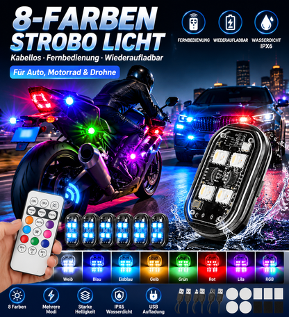 📢📢50 % Rabatt!!🥳💞 50K+ VERKAUFT! ⚡💥Tragbare LED-Warnleuchte für das Auto mit Fernbedienung