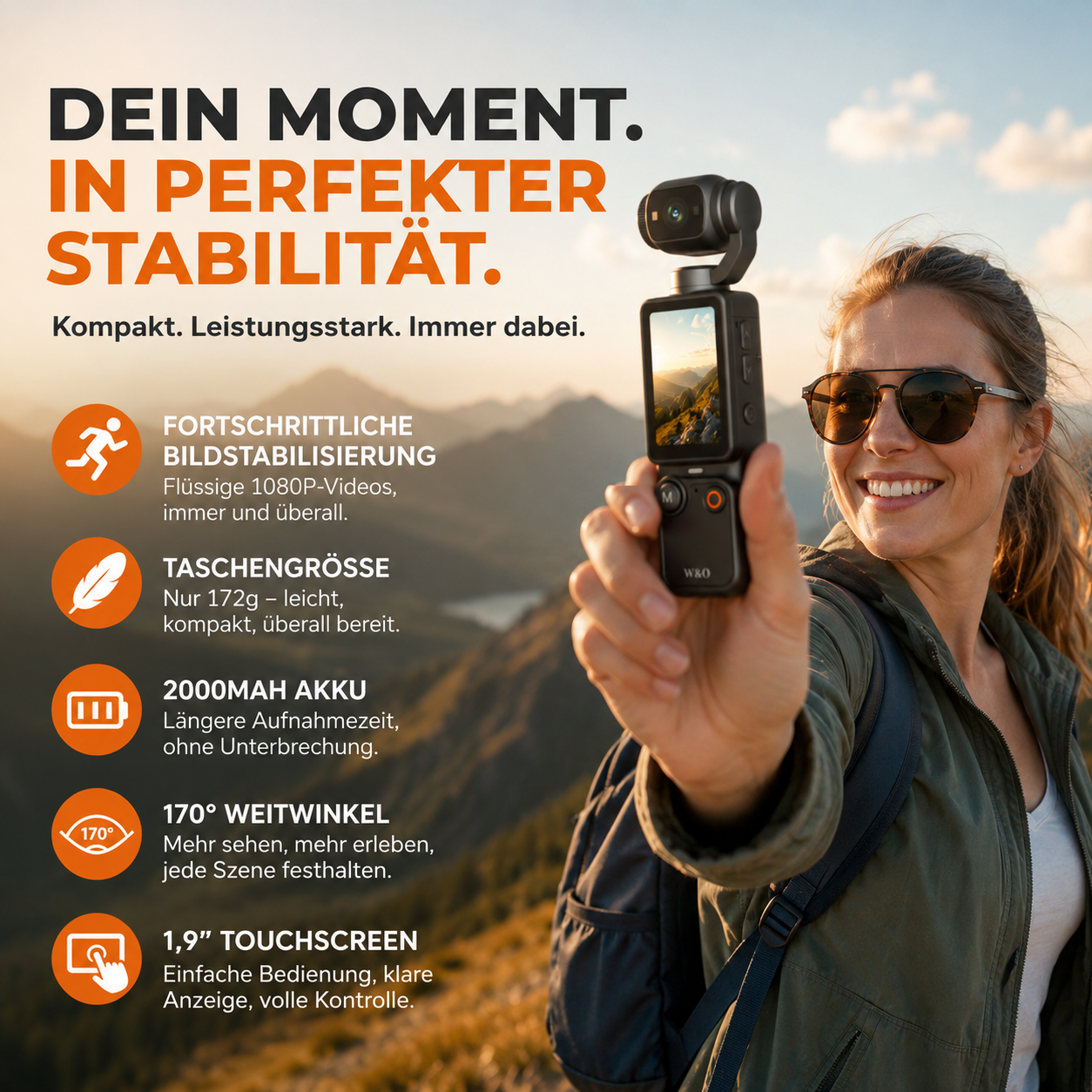 📸✨ LIMITIERTE AUFLAGE – 50% RABATT! Taschenkamera mit klappbarem Display – Selfies perfekt in Szene setzen, sofort teilen ohne Nachbearbeitung 📱💄