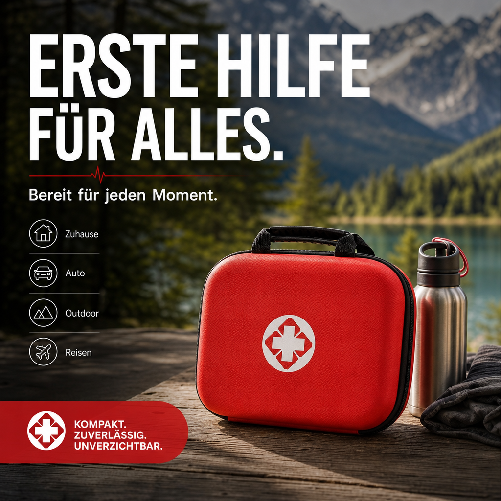 🔥Heißer Sale 50% RABATT🔥 26-teiliges tragbares Erste-Hilfe-Set – für Zuhause, Auto, Reisen & Camping, kompakt 🏥