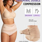 🌸Letzter Tag – 1 kaufen, 2 Packungen gratis!✨ Plus-Size High-Waist Cross Tummy Control Slips