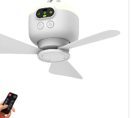 🌀💡 50% RABATT! Wiederaufladbarer Hängeventilator mit Licht – Kabellos, praktisch & perfekt für Zuhause, Camping & Reise 🏠⛺✨