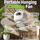 🌀💡 50% RABATT! Wiederaufladbarer Hängeventilator mit Licht – Kabellos, praktisch & perfekt für Zuhause, Camping & Reise 🏠⛺✨
