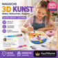 🎄✨3D-Kunstpapier-Set  | Zeichnen – Wasser hinzufügen – Aufblasen – Kreativer Spaß für Groß und Klein🎁