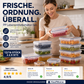 🍱 Vorratsdosen-Set mit Deckeln – 12/16-teiliges Set, ♻️ wiederverwendbar – 💧 auslaufsicher, geeignet für Gefrierschrank ❄️, Backofen 🔥, Mikrowelle ⏲️ und Spülmaschine 🍽️