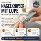 🔥🎁 2+1 GRATIS!!🥳 💞 50K+ VERKAUFT! ⚡🔍 Nagelscheren mit Lupe und spritzwasserfestem Aufnahmebehälter