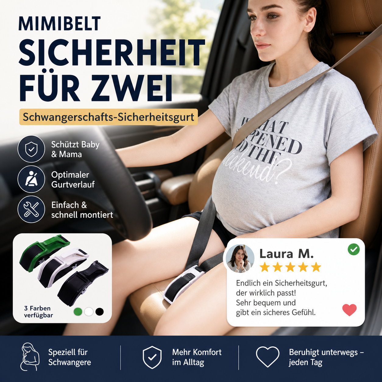 📢📢50 % Rabatt!! ⏰Schwangerschaftssicherheitsgurt 🤰🚗