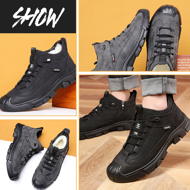✨✨ ALLE PRODUKTE 50% RABATT – ab nur 37,99 € pro Paar! JETZT ZUGREIFEN! ☃️[Wintergeschenk] Herren Sneaker aus Leder mit Kunstwollfutterg👟
