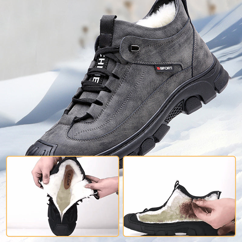 ✨✨ ALLE PRODUKTE 50% RABATT – ab nur 37,99 € pro Paar! JETZT ZUGREIFEN! ☃️[Wintergeschenk] Herren Sneaker aus Leder mit Kunstwollfutterg👟