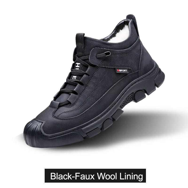 ✨✨ ALLE PRODUKTE 50% RABATT – ab nur 37,99 € pro Paar! JETZT ZUGREIFEN! ☃️[Wintergeschenk] Herren Sneaker aus Leder mit Kunstwollfutterg👟