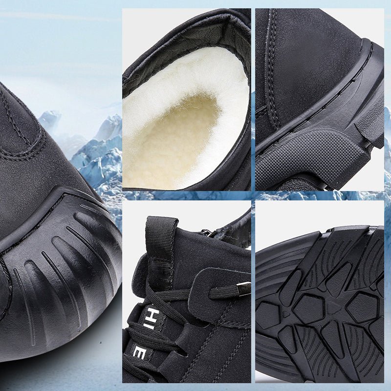 ✨✨ ALLE PRODUKTE 50% RABATT – ab nur 37,99 € pro Paar! JETZT ZUGREIFEN! ☃️[Wintergeschenk] Herren Sneaker aus Leder mit Kunstwollfutterg👟