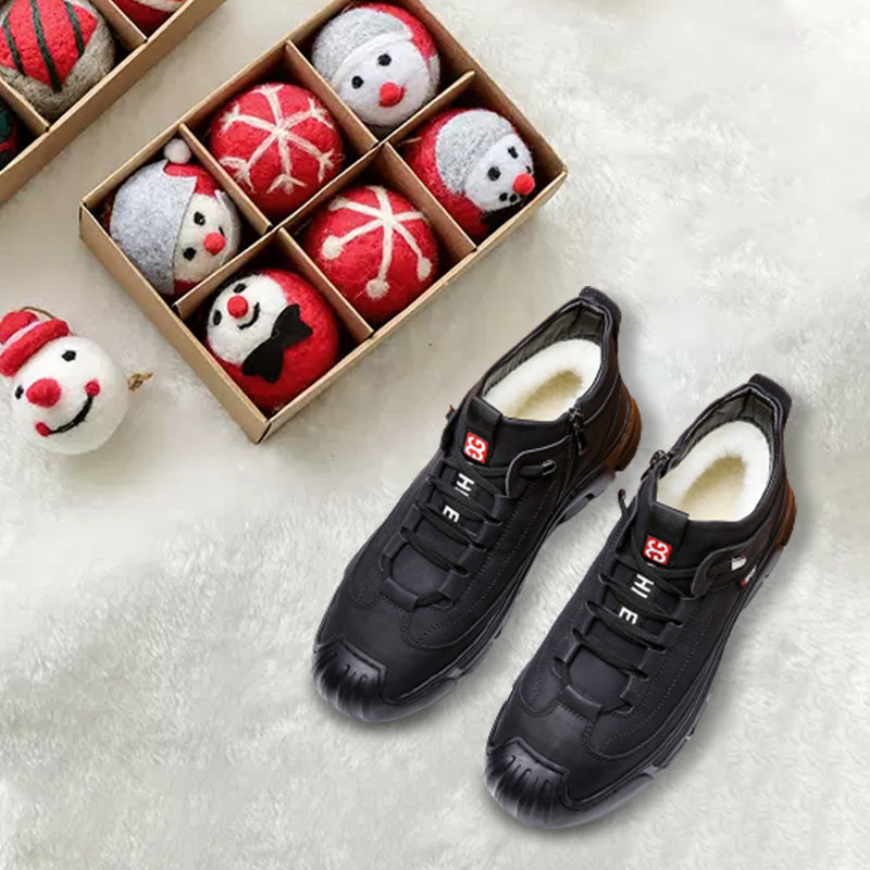 ✨✨ ALLE PRODUKTE 50% RABATT – ab nur 37,99 € pro Paar! JETZT ZUGREIFEN! ☃️[Wintergeschenk] Herren Sneaker aus Leder mit Kunstwollfutterg👟