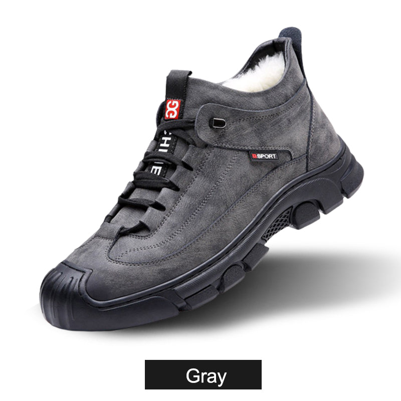 ✨✨ ALLE PRODUKTE 50% RABATT – ab nur 37,99 € pro Paar! JETZT ZUGREIFEN! ☃️[Wintergeschenk] Herren Sneaker aus Leder mit Kunstwollfutterg👟