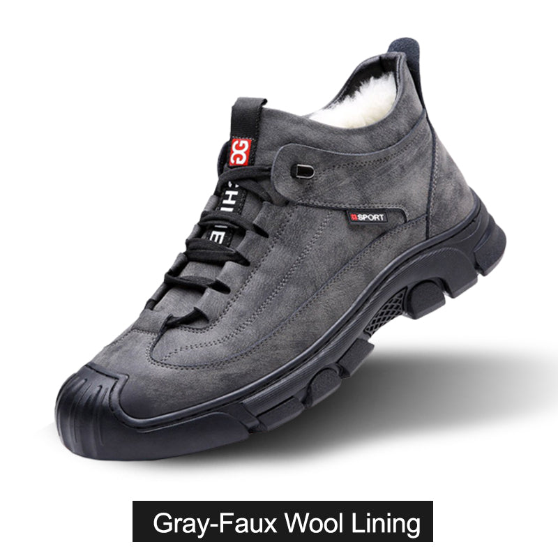 ✨✨ ALLE PRODUKTE 50% RABATT – ab nur 37,99 € pro Paar! JETZT ZUGREIFEN! ☃️[Wintergeschenk] Herren Sneaker aus Leder mit Kunstwollfutterg👟