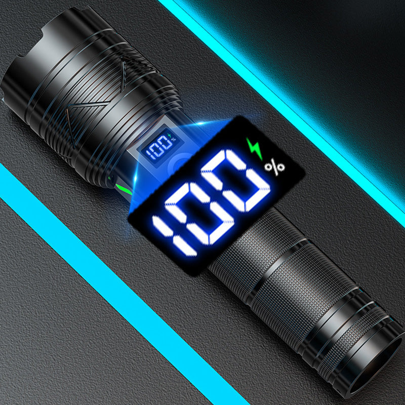 📢📢50 % Rabatt!! + Kostenloser Versand 🚀💥🔦 Taschenlampe mit extrem hoher Lumenzahl & Zoomfunktion – wiederaufladbar, extrem hell, wasserdicht und hoher Haltbarkeit | Perfekt für Outdoor & Notfall!✨