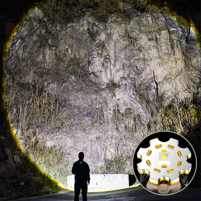 📢📢50 % Rabatt!! + Kostenloser Versand 🚀💥🔦 Taschenlampe mit extrem hoher Lumenzahl & Zoomfunktion – wiederaufladbar, extrem hell, wasserdicht und hoher Haltbarkeit | Perfekt für Outdoor & Notfall!✨