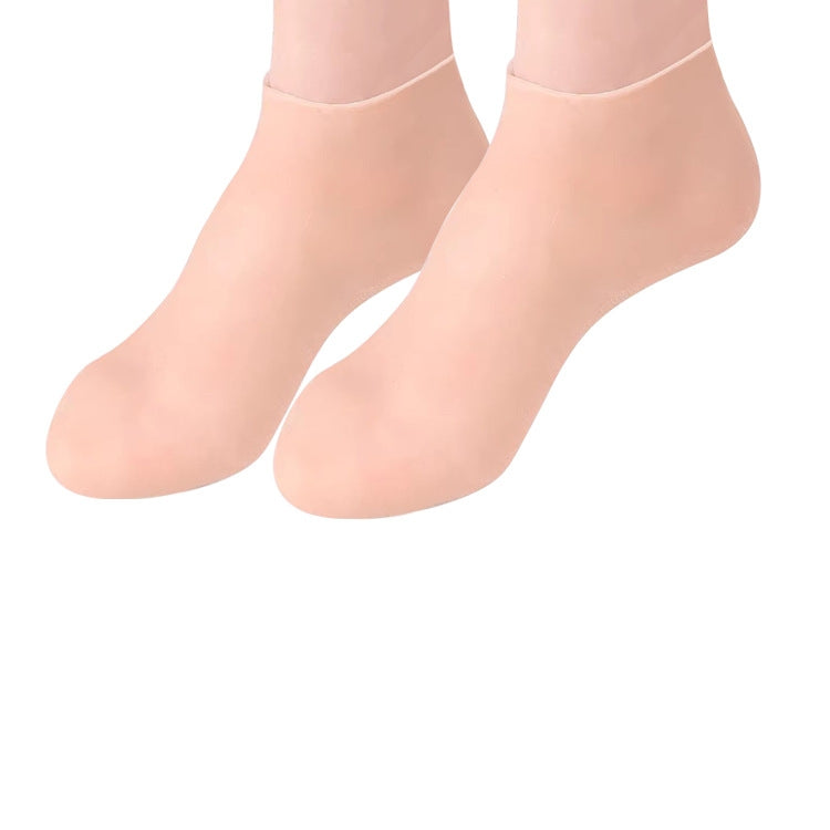 🔥Feuchtigkeitsspendende Fußmaske, Peeling-Silikonsocken, Strand-Schutzsocken