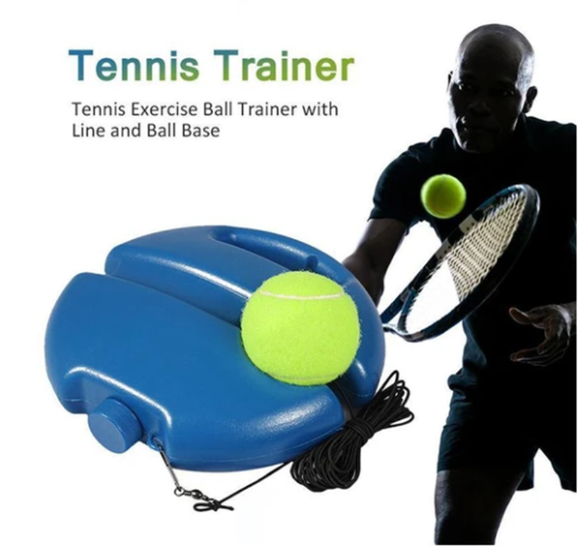 🎁 2+1 GRATIS!! 🎾 Tennis-Trainer mit Rückprallball – Praktisches Trainingsset für Garten, Park & Zuhause