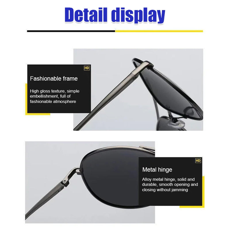 😎 Anti-UV Polarized Sunglasses for Men – 100 % UV-Schutz, polarisiert, entspiegelt