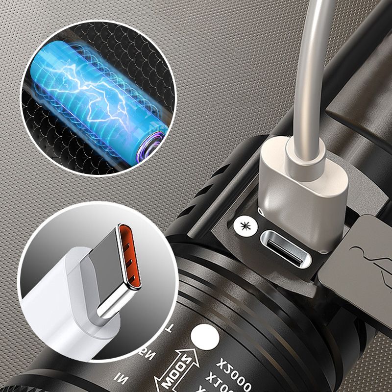 🔦 50% Rabatt + KAUF 2, ERHALT 1 GRATIS! 💥 Superstarke Zoom-Taschenlampe – extrem hell & wasserdicht – perfekt für Outdoor & Notfall!