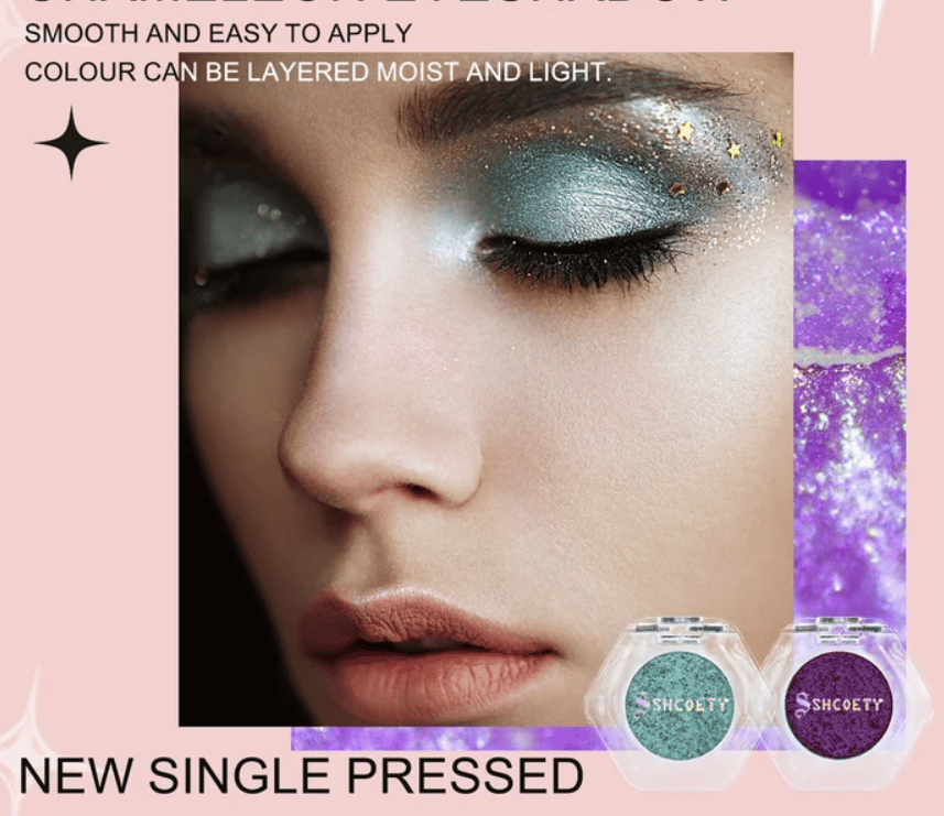 💗 LETZTER TAG – KAUF 1, BEKOMME 1 GRATIS 💗 Doppeltes Chrom‑Lidschattenprodukt