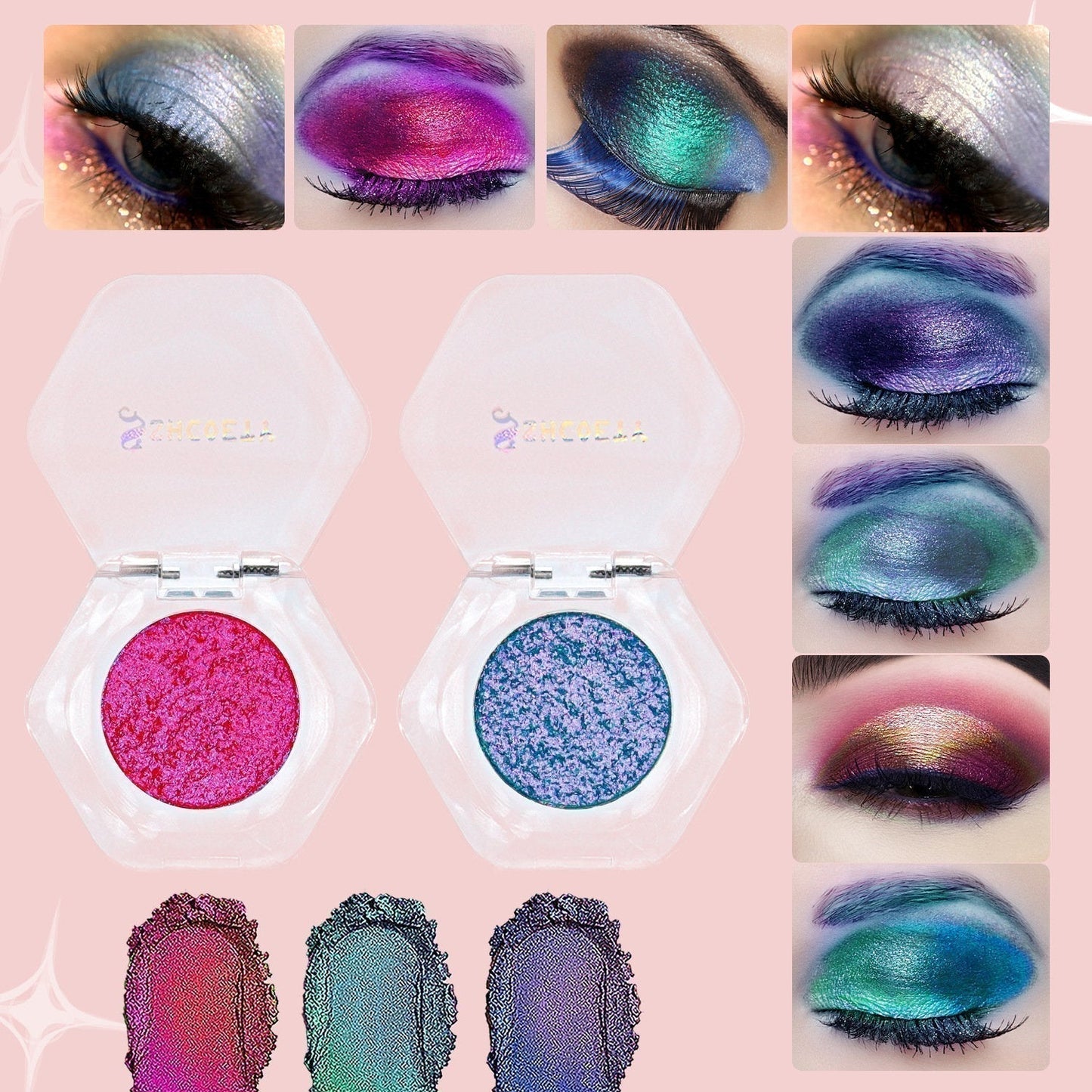 💗 LETZTER TAG – KAUF 1, BEKOMME 1 GRATIS 💗 Doppeltes Chrom‑Lidschattenprodukt