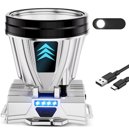 📢📢50 % Rabatt!! ⏰🏕️Superhelle wiederaufladbare Hochleistungs-Stirnlampe🧢Superhelle & wiederaufladbare Stirnlampe mit Hochleistungs-LED für Camping & Abenteuer⚡🔋