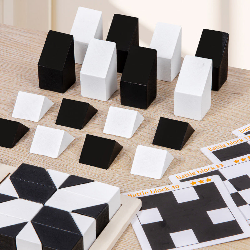 🔥Super-Aktion: 50 % Rabatt!🔥 Kreatives Schwarz-Weiß-Puzzle-Set für Kinder