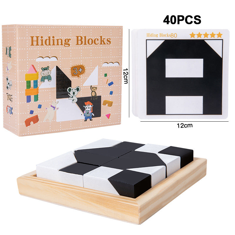 🔥Super-Aktion: 50 % Rabatt!🔥 Kreatives Schwarz-Weiß-Puzzle-Set für Kinder