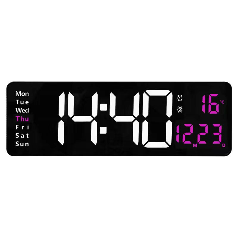 📢📢 50% RABATT !! ⏰ Große Digitaluhr 13 Zoll / 16 Zoll mit Temperaturanzeige, Datum, automatischer Sommerzeit & Nachtlicht mit automatischer Helligkeitsregelung