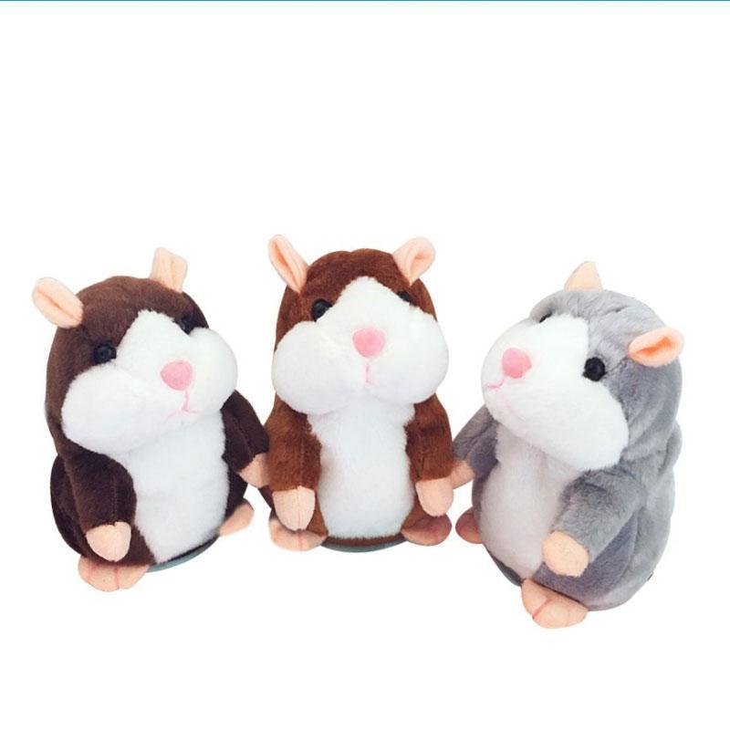 Sprechender Hamster als Plüschtier – wiederholt alles, was man sagt, schüttelt automatisch den Kopf, urkomischer Spaß für Kinder und Erwachsene