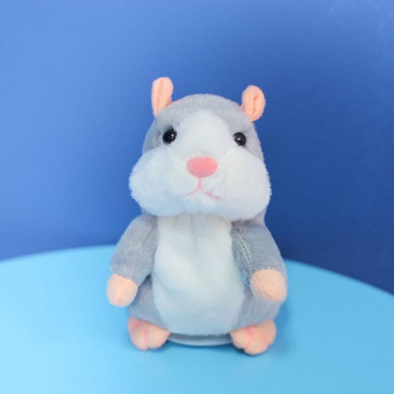 Sprechender Hamster als Plüschtier – wiederholt alles, was man sagt, schüttelt automatisch den Kopf, urkomischer Spaß für Kinder und Erwachsene